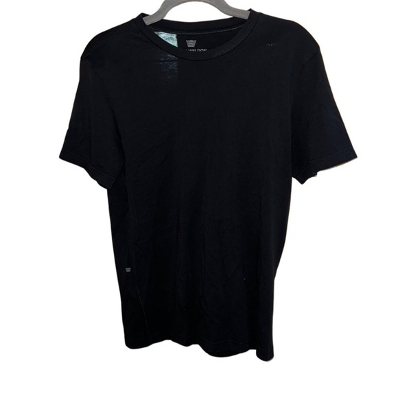 Mack Weldon Black Cotton Short Sleeve Crew Neck Shirt Size Small - Picture 1 of 5